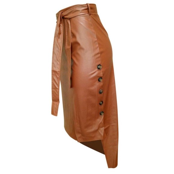 Boa Leather Skirt - Picture 2 of 6